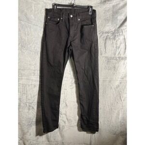 Levi Strauss Co 502‎ Mens Jeans Black W31 L32 Cotton Blend